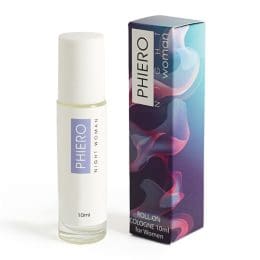 500 COSMETICS -PHIERO NIGHT WOMAN. PERFUME WITH PHEROMONES IN ROLL-ON FORMAT FOR WOMEN