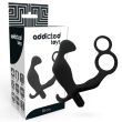 ADDICTED TOYS – ANAL PLUG WITH DOUBLE PENIS RING AND TESTICLES BLACK 2
