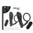 ADDICTED TOYS – PENIS RING WITH REMOTE CONTROL ANAL PLUG BLACK RECHARGEABLE 2