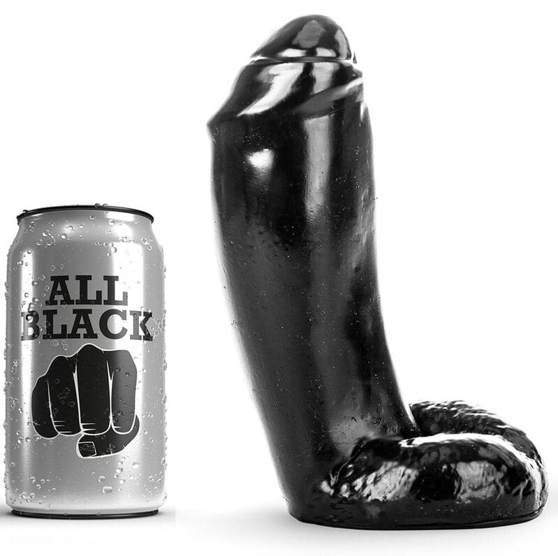 ALL BLACK – DILDO REALISTIC 18 CM