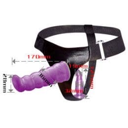 BAILE - LILAC FEMALE ANAL AND VAGINAL HARNESS GPOINT 17 CM 2