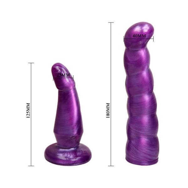 BAILE - LILAC FEMALE ANAL AND VAGINAL HARNESS GPOINT 17 CM 7