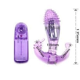BAILE - LILAC VAGINAL AND ANAL STIMULATOR WITH VIBRATION 2