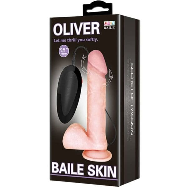 BAILE - OLIVER REALISTIC VIBRATOR WITH ROTATION FUNCTION 3