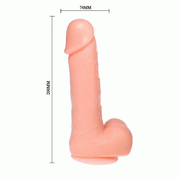 BAILE - REALISTIC DILDO DONG VIBRATION AND ROTATION 20 CM 8