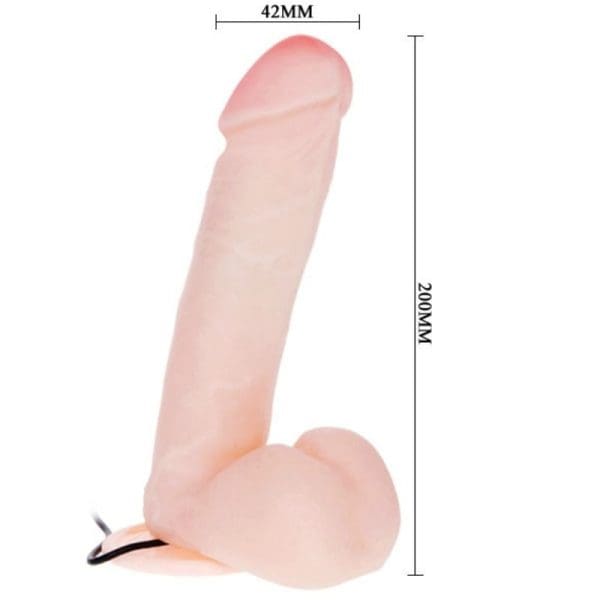 BAILE - REALISTIC DILDO WITH VIBRATION AND ROTATION 20 CM 4
