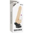 BASECOCK – REALISTIC VIBRATOR REMOTE CONTROL NATURAL WITH TESTICLES 19.5CM 5