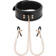 BEGME – BLACK EDITION COLLAR WITH NIPPLE CLAMPS WITH NEOPRENE LINING