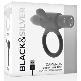 BLACK&SILVER - CAMERON BLACK RECHARGEABLE RING 2