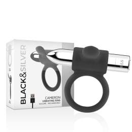 BLACK&SILVER - CAMERON RECHARGEABLE RING SILVER 2