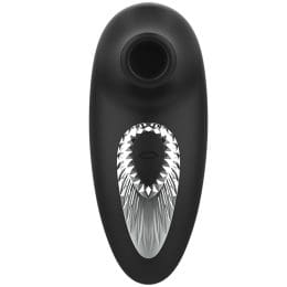 BLACK&SILVER - DRAKE DELUXE SUCKING VIBE RECHARGEABLE SILICONE BLACK 2