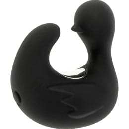 BLACK&SILVER - DUCKYMANIA RECHARGEABLE SILICONE STIMULATING DUCK THIMBLE