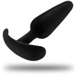 BLACK&SILVER – HANSEL SILICONE ANAL PLUG WITH SMALL HANDLE 3