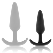 BLACK&SILVER – HANSEL SILICONE ANAL PLUG WITH SMALL HANDLE 4