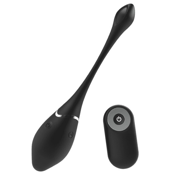 BLACK&SILVER - JENELL RECHARGEABLE VIBRATING EGG 5