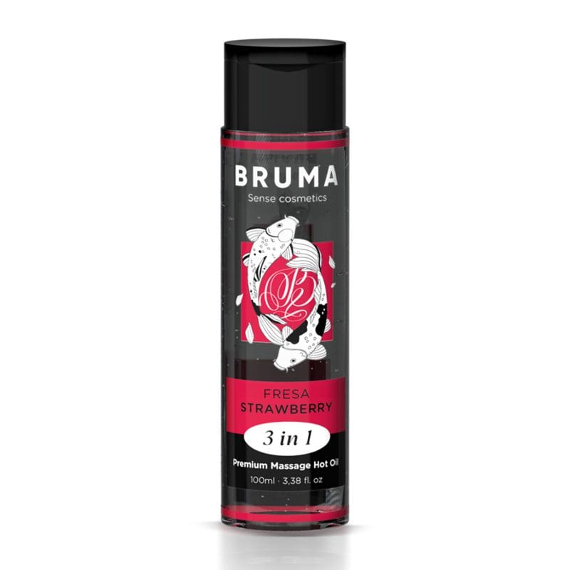 BRUMA – PREMIUM MASSAGE HOT OIL STRAWBERRY 3 IN 1 – 100 ML 2