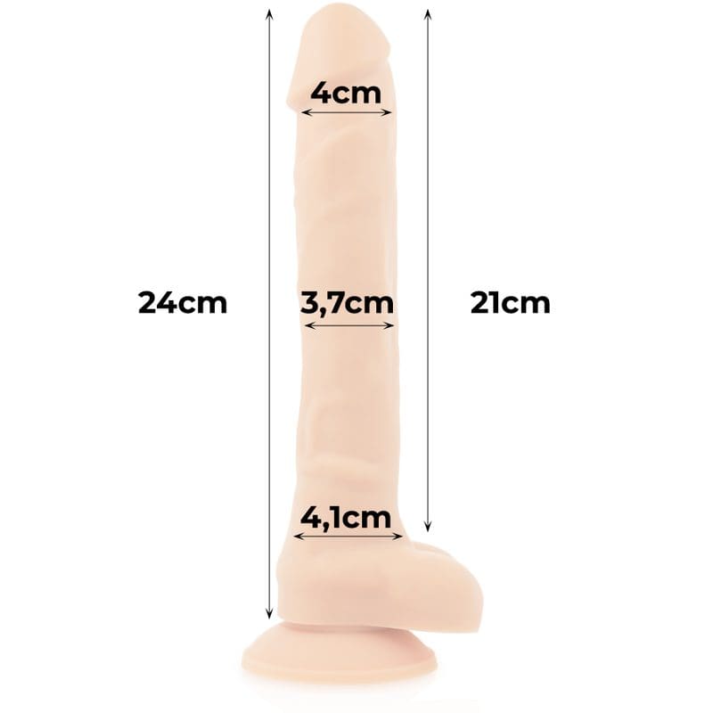 COCK MILLER – HARNESS + SILICONE DENSITY ARTICULABLE COCKSIL 24 CM 10