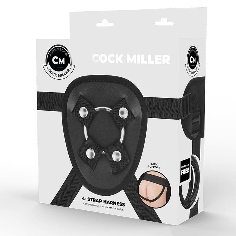 COCK-MILLER-HARNESS-SILICONE-DENSITY-ARTICULABLE-COCKSIL-BLACK-18-CM-13