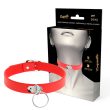 COQUETTE – CHIC DESIRE RED VEGAN LEATHER NECKLACE WOMAN FETISH ACCESSORY 2