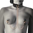 COQUETTE – CHIC DESIRE FANTASY NIPPLE CLAMP NECKLACE WITH NEOPRENE LINING