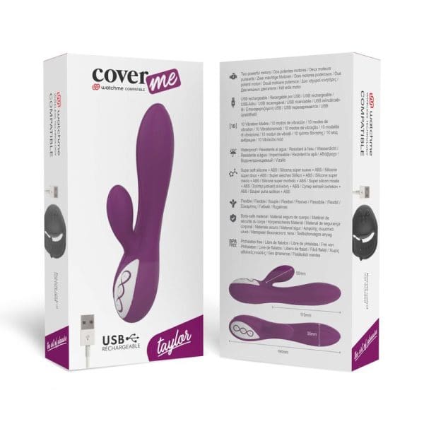 COVERME - TAYLOR VIBRATOR COMPATIBLE WITH WATCHME WIRELESS TECHNOLOGY 7