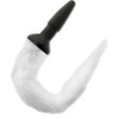 DARKNESS – SILICONE ANAL PLUG WITH WHITE TAIL