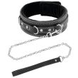 DARKNESS – HIGH QUALITY LEATHER NECKLACE WITH LEASH