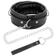 DARKNESS – SOFT LEATHER NECKLACE WITH CHAIN