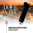 DOLCE VITA – RECHARGEABLE VIBRATOR ONE BLACK 7 SPEED 5