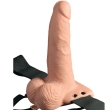 FETISH FANTASY SERIES – ADJUSTABLE HARNESS REMOTE CONTROL REALISTIC PENIS WITH RECHARGEABLE TESTICLES AND VIBRATOR 15 CM 2