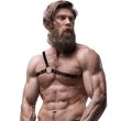 FETISH SUBMISSIVE – ATTITUDE MENS CROSSED SHOULDER ECO LEATHER HARNESS 4
