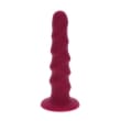 GET REAL – RIBBED DONG 12 CM RED