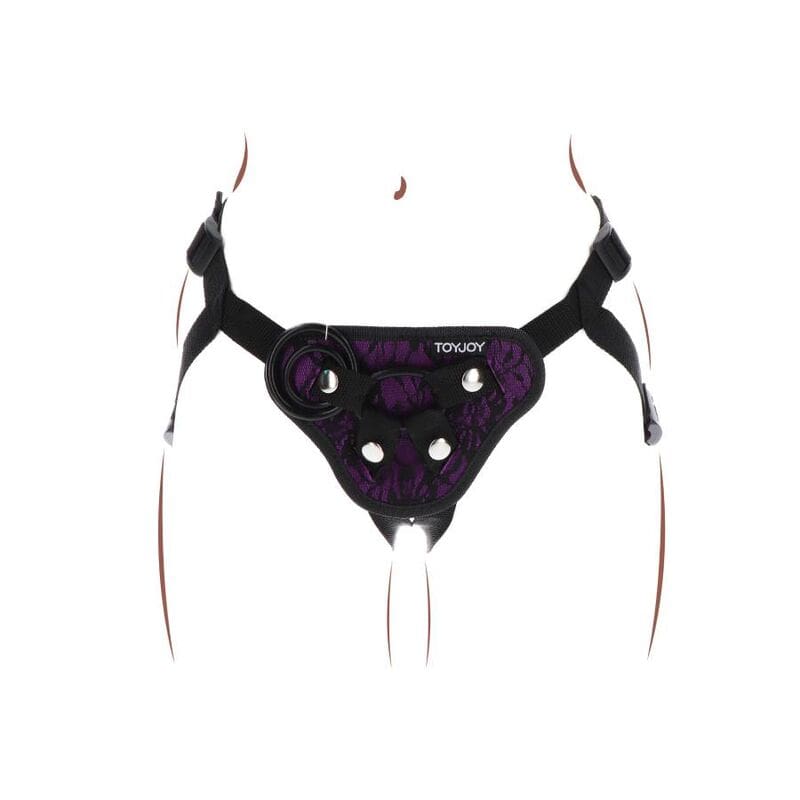 GET REAL – STRAP-ON LACE HARNESS PURPLE 4