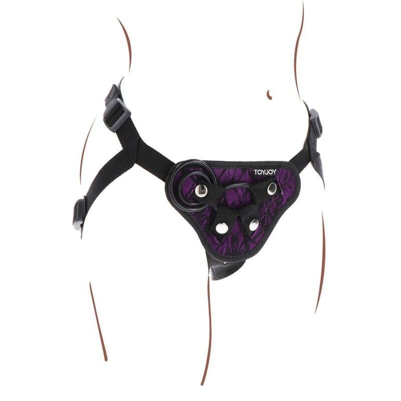GET REAL – STRAP-ON LACE HARNESS PURPLE 6