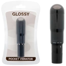 GLOSSY - POCKET VIBRATOR BLACK 2