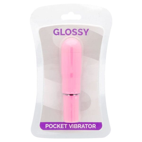 GLOSSY - POCKET VIBRATOR DEEP ROSE 3