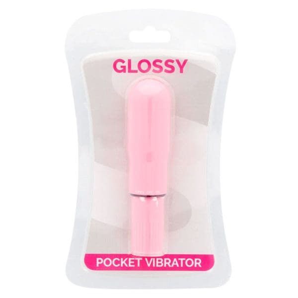GLOSSY - POCKET VIBRATOR PINK 3