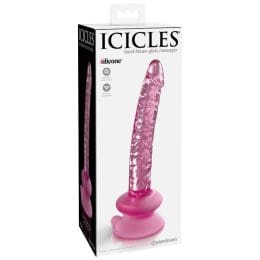 ICICLES - N. 86 GLASS DILDO WITH SUCTION CUP 2