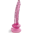 ICICLES – N. 86 GLASS DILDO WITH SUCTION CUP