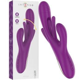 INTENSE - APOLO RECHARGEABLE MULTIFUNCTION VIBRATOR 7 VIBRATIONS WITH SWINGING MOTION PURPLE 2