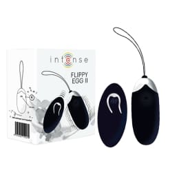 INTENSE - FLIPPY II  VIBRATING EGG WITH REMOTE CONTROL BLACK 2