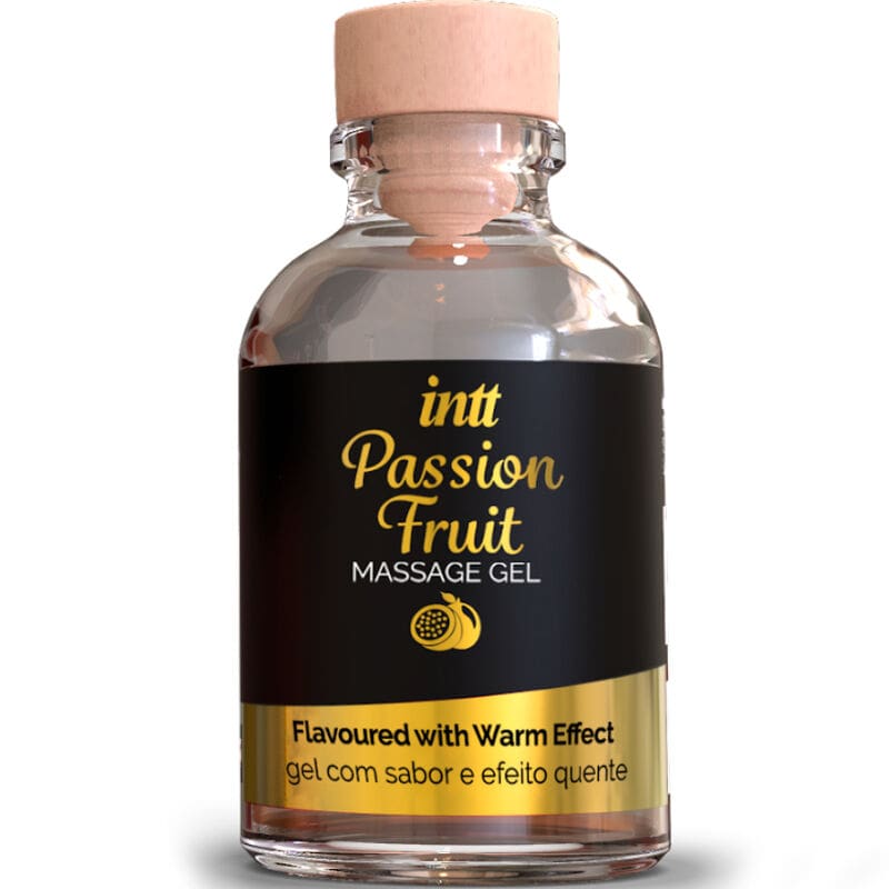 INTT MASSAGE & ORAL SEX – PASSION FRUIT FLAVORED MASSAGE GEL WITH HEAT EFFECT