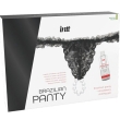 INTT RELEASES – BRAZILIAN BLACK PANTY WITH PEARLS AND LUBRICANT GEL 50 ML