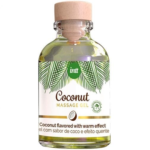 INTT – VEGAN MASSAGE GEL WITH COCONUT FLAVOR AND HEATING EFFECT