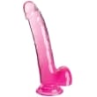 KING COCK – CLEAR DILDO WITH TESTICLES 20.3 CM PINK