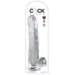 KING COCK – CLEAR DILDO WITH TESTICLES 24.8 CM TRANSPARENT 2