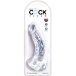 KING COCK – CLEAR REALISTIC CURVED PENIS WITH BALLS 16.5 CM TRANSPARENT 4