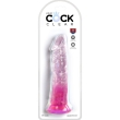KING COCK – CLEAR REALISTIC PENIS 19.7 CM PINK 2