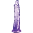 KING COCK – CLEAR REALISTIC PENIS 19.7 CM PURPLE