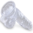 KING COCK – CLEAR REALISTIC PENIS WITH BALLS 10.1 CM TRANSPARENT 4